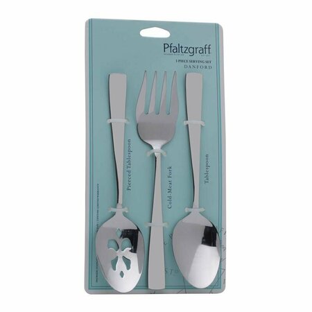 PFALTZGRAFF Silver Stainless Steel serving set Fork and Spoon 3 pc 5243537